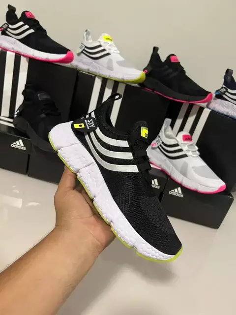 Adidas 33y Preto Branco Verde - comprar online