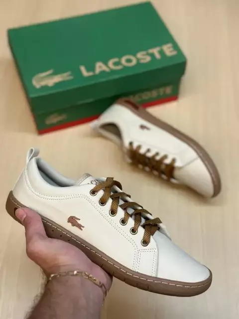 Sapatênis Lacoste Off Caramelo - comprar online