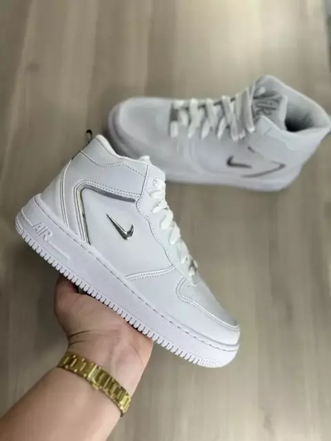 Nike Botinha Branco Prata - comprar online