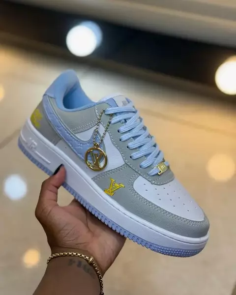 Nike Air Force Louis Vuitton Branco Azul - comprar online