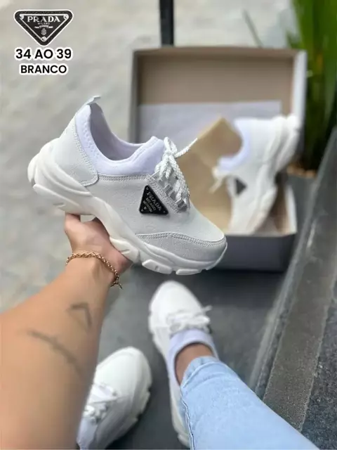 Tênis Prada Tratorado Branco - comprar online