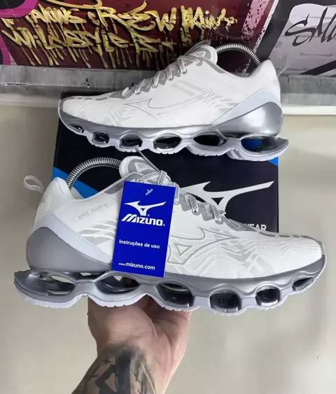 Mizuno Wave Prophecy X BRANCO CINZA - comprar online