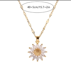 collar flor amarilla girasol - SADARY