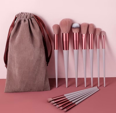 Kit 13 Pçs Pincéis De Maquiagem Contorno Kabuki Profissional