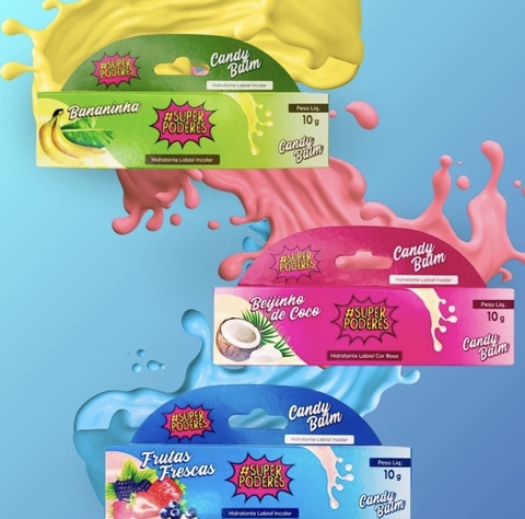 Candy Balm Hidratante Labial Semelhante Carmed - #Super Poderes