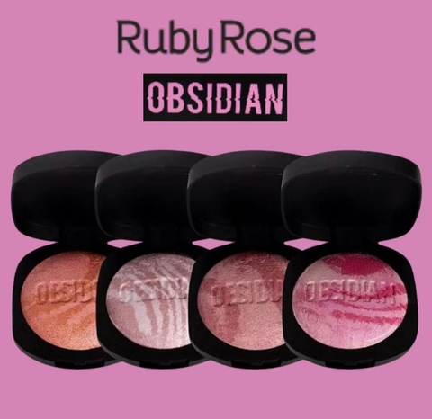 Marble Blush Carved Multifuncional Cintilante Coleção OBSIDIAN BY RUBY ROSE