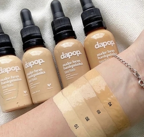 A Base fluida da Dapop bem basiquinha vegana