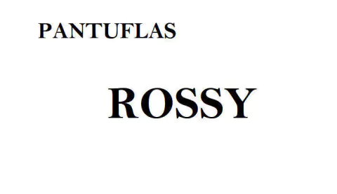 Pantuflas Rossy