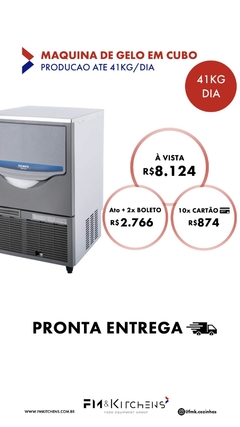 Máquina de gelo em cubos