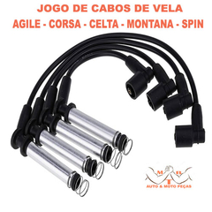 Jogo de Cabos de vela celta corsa meriva agile cobalt spin - comprar online