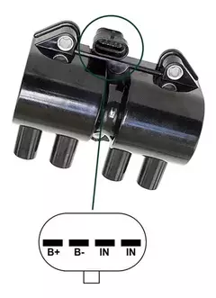 Bobina Corsa Corsa sedam Pick up Corsa 1.0 1.6 4 pinos - comprar online