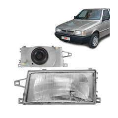 Farol Fiat Uno de vidro de 1991 a 2003