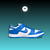 NIKE | NIKE DUNK SB LOW | PANDA | AZUL/BRANCO na internet