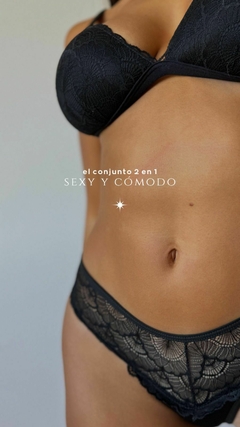 conjunto triangulo soft puntilla- 96 - Annais Lenceria