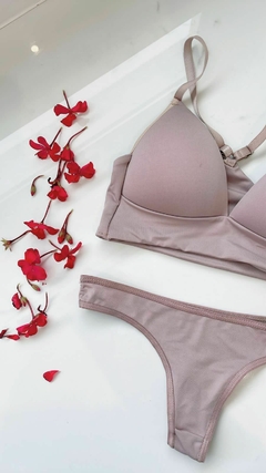 Conjunto triangulo soft microfibra liso top- 554 en internet