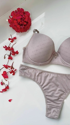 Imagen de Conjunto Soft con Base Microfibra Labrado- 76
