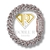 Pulso Cubano Miami Two Tone 10 mm Doble Faceta
