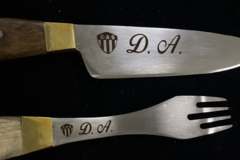 Imagen de Set de cubiertos acero inox + GRABADO