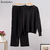 Bornladies-Fatos de malha grossa para inverno para mulheres, camisola com pesco? - ShopySam