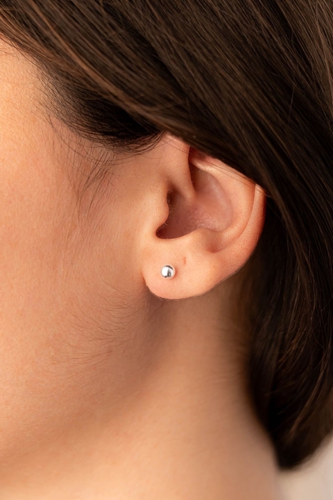 Trio brincos de bolinha