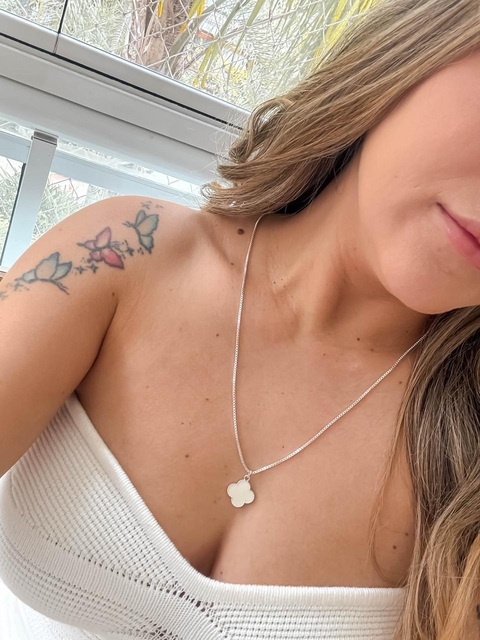 Cordão trevo branco