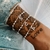 Pulseira Personalizada Bolinhas e Veneziana com Letras Cravejadas