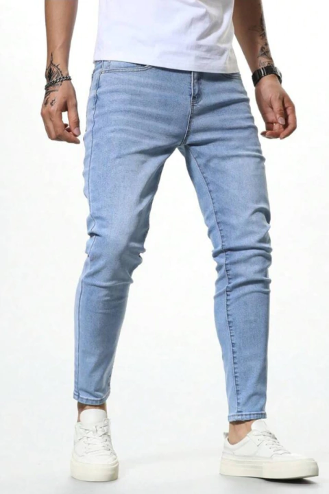 Jean Celeste corte Clasico para Hombre.