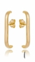 Brinco EARHOOK Liso Banhado a Ouro 18K