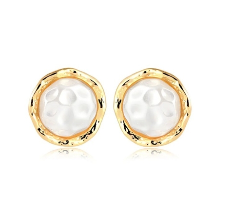 Brinco Redondo com Pérola Trabalhada