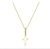 Colar Cruz Lisa Banhado a Ouro 18K 40CM