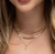 Colar Cruz Lisa Banhado a Ouro 18K 40CM - comprar online