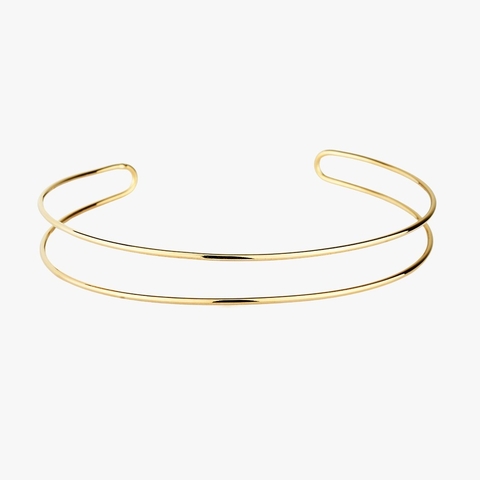 Chocker Aro Duplo Banhado a Ouro 18K - comprar online