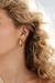 Piercing Fake Argola com Pedra Central Zircônia Banhado a Ouro 18K - comprar online