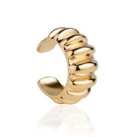Piercing Argola Trabalhada Banhada a Ouro 18K - comprar online