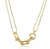Colar Veneziana Dupla com Elos Entrelaçados Banhado a Ouro 18K - comprar online