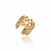 Piercing Fake Argola Trabalhada em Tela Banhada a Ouro 18K - comprar online
