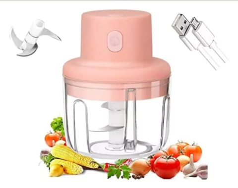 Mini Procesador Inalámbrico Picador Verduras USB Recargable