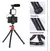 Kit streaming vlog trípode micrófono control iluminador led - comprar online