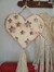 Corazón Grande Figura Decorada Fibrofacil Y Lana 1,20m - tienda online