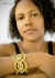 Pulseira bracelete de capim dourado