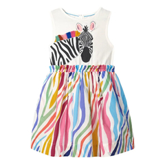 Roupas casuais de algodão para bebês, lindo vestido de verão infantil infantil, infantil, crianças de 2 a 7 anos, - loja online