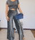calça lurex