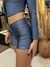 Conjunto short cós reto + blusinha de frio viés - Cinza trilobal na internet