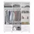 Guarda Roupa Casal 6 Portas 4 Gavetas Canadá Plus Conquista Móveis - comprar online