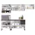 Cozinha Completa Itatiaia New Premium 14 Portas 5 C/Vidro 2 Gavetas - comprar online