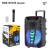 CAIXA DE SOM PORTATIL COM 2 MICROFONES - MOD. NDR-1012