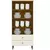 CRISTALEIRA LIZ 02 PTS OF/WHI/NAT - comprar online