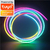 TUYA Neon LED Strip Lights para quarto, corda de silicone Luz, música Sync, Dre