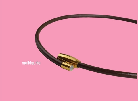 Colar de Couro Gotinha