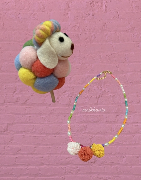 Colar Pompom